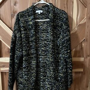 New Directions Black and Yellow Knit Sweater